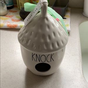 Rae Dunn Knock birdhouse